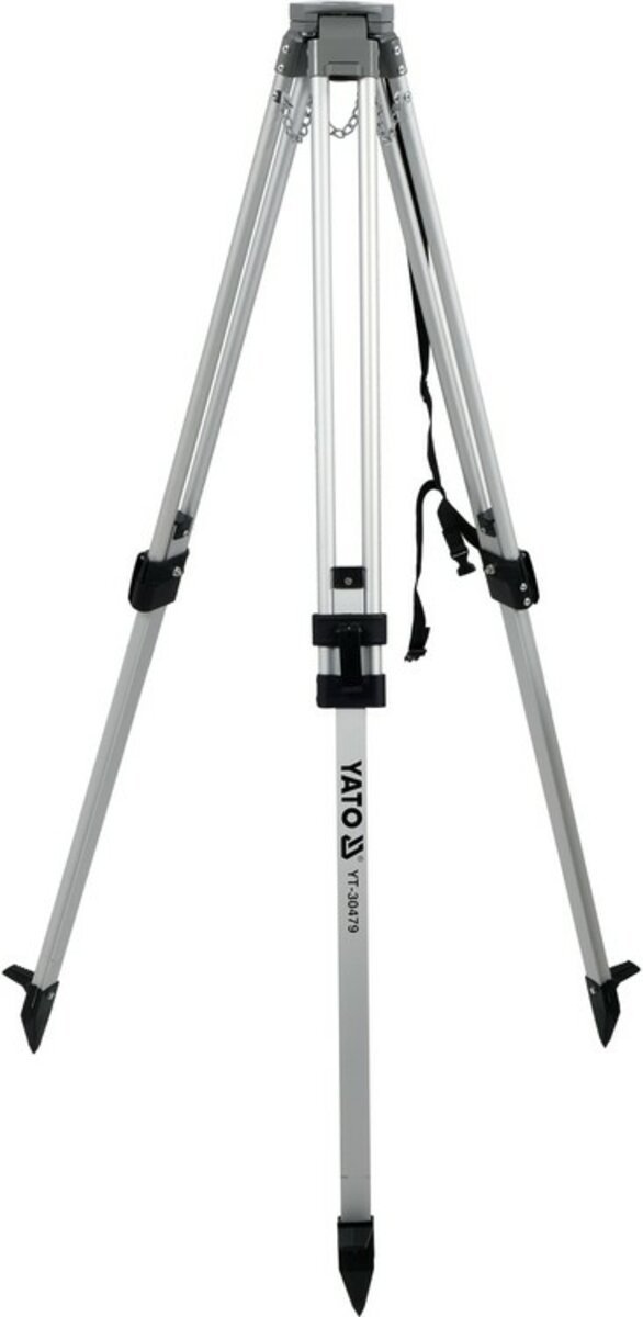 YATO Штатив тринога для вимірюв. приладів YATO телескоп (2 секціі) . кріплення 5/8", H≤ 150 см. алюм