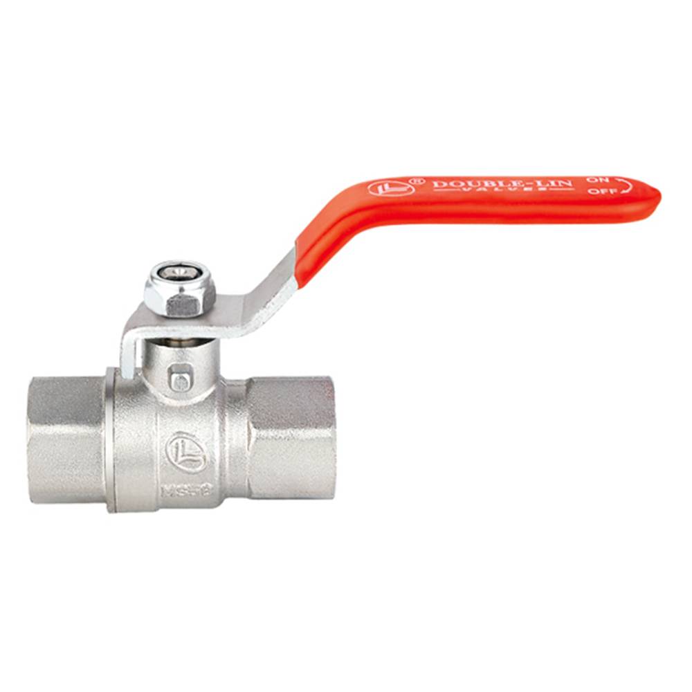 Кран латунний шаровий 1 1/4 різьба В/В ручка Double-lin | 78-046