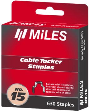 Скобы для кабелей Miles № 15 - 4 мм 630 шт