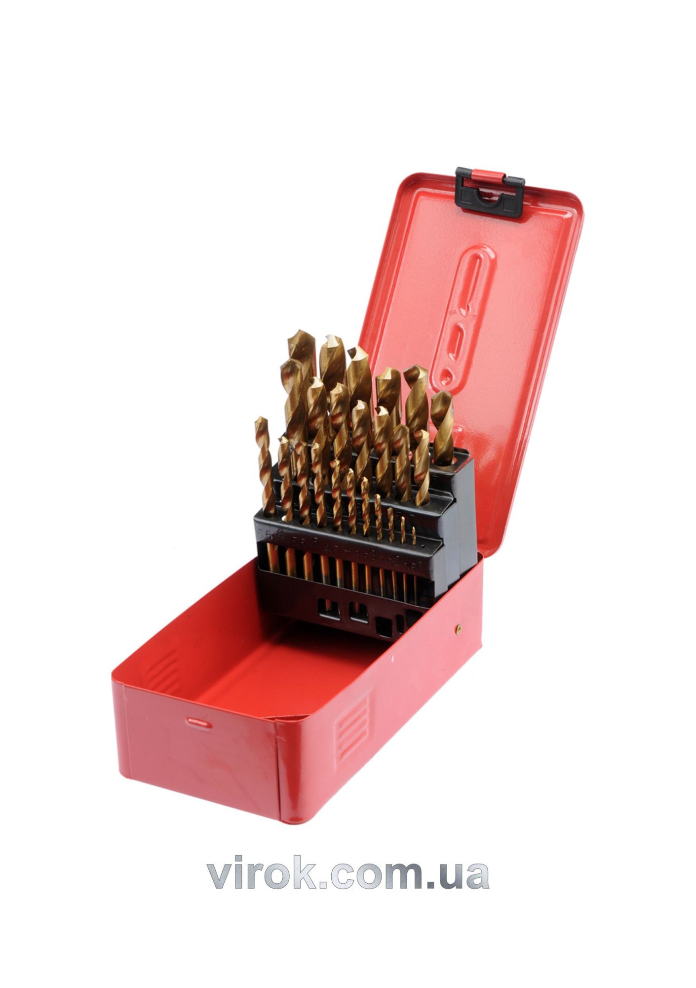 STHOR Набір свердл по металу HSS титан. Ø= 1.0 - 13.0 мм, 25 шт.  | 22340