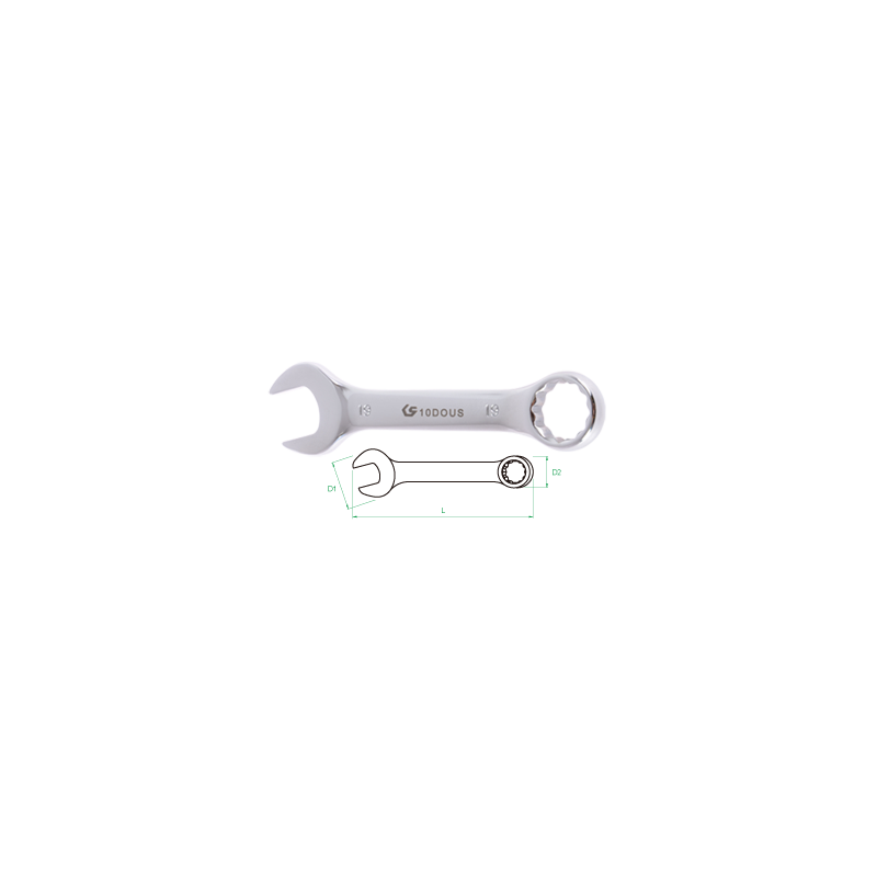 UNISON Короткий ключ комбинированный 14mm | 10D0-14US