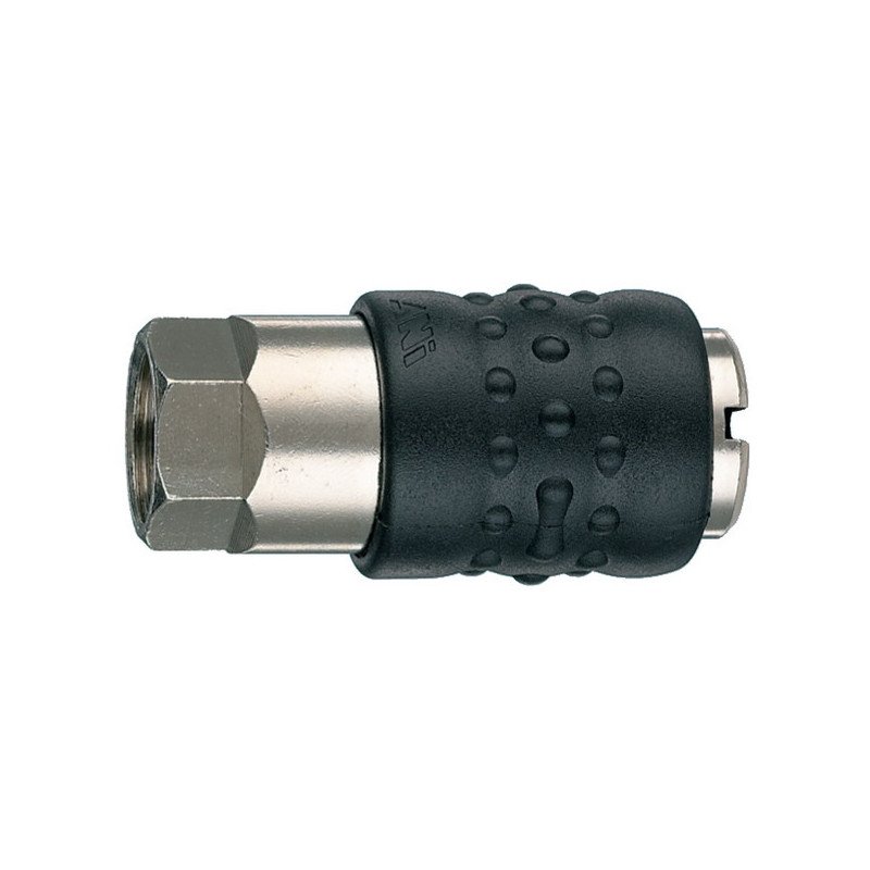 ANI Spa Разъём б/с 17/C 3/8F, тип "мама", соед. резьба 3/8'' внутр., обрезиненный корпус. | AH020902