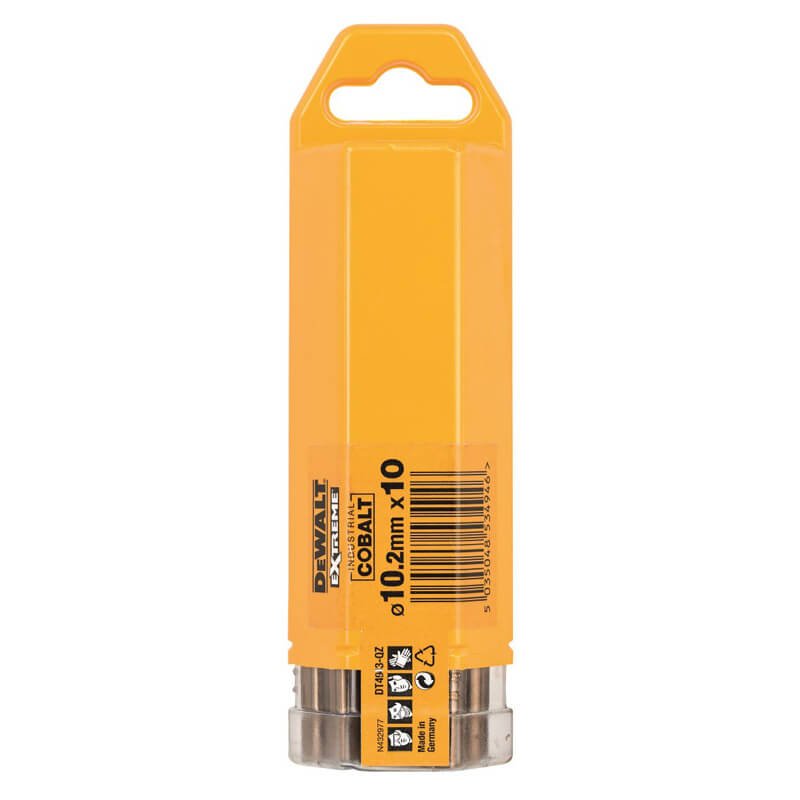 Сверло по металлу кобальтовое HSS-E 10.2мм DeWALT DT4943