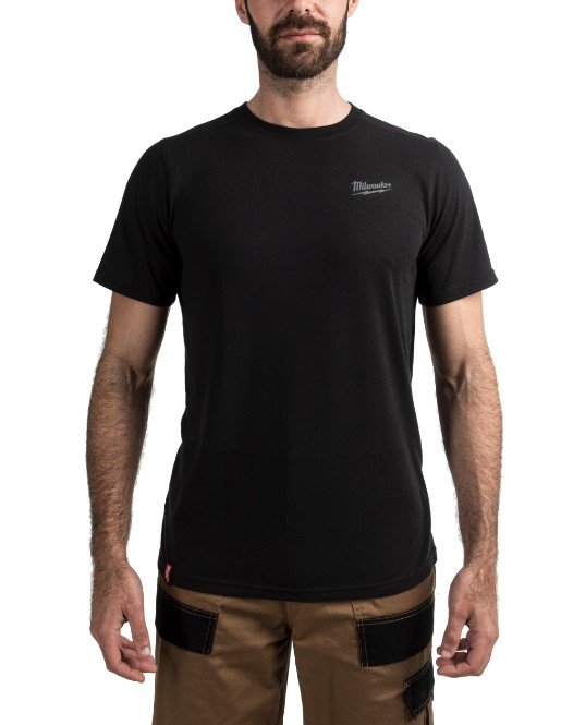 MILWAUKEE Футболка HTSS легка з коротким рукавом, чорна, розмір XXL | 4932492967