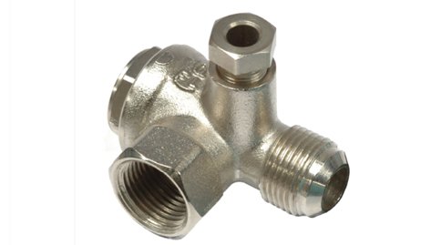 ANI Spa Обратный клапан горизонтальный внутр. 1/2M наруж. 1/2F (24/CL) | AH042013