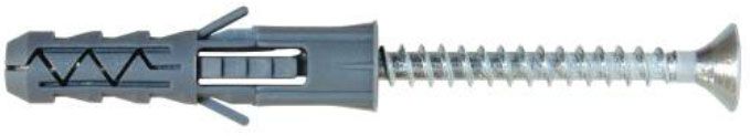 Распорные дюбеля KPX 12 х 60 c шурупом с конусной головкой PZ 6,0 X  70