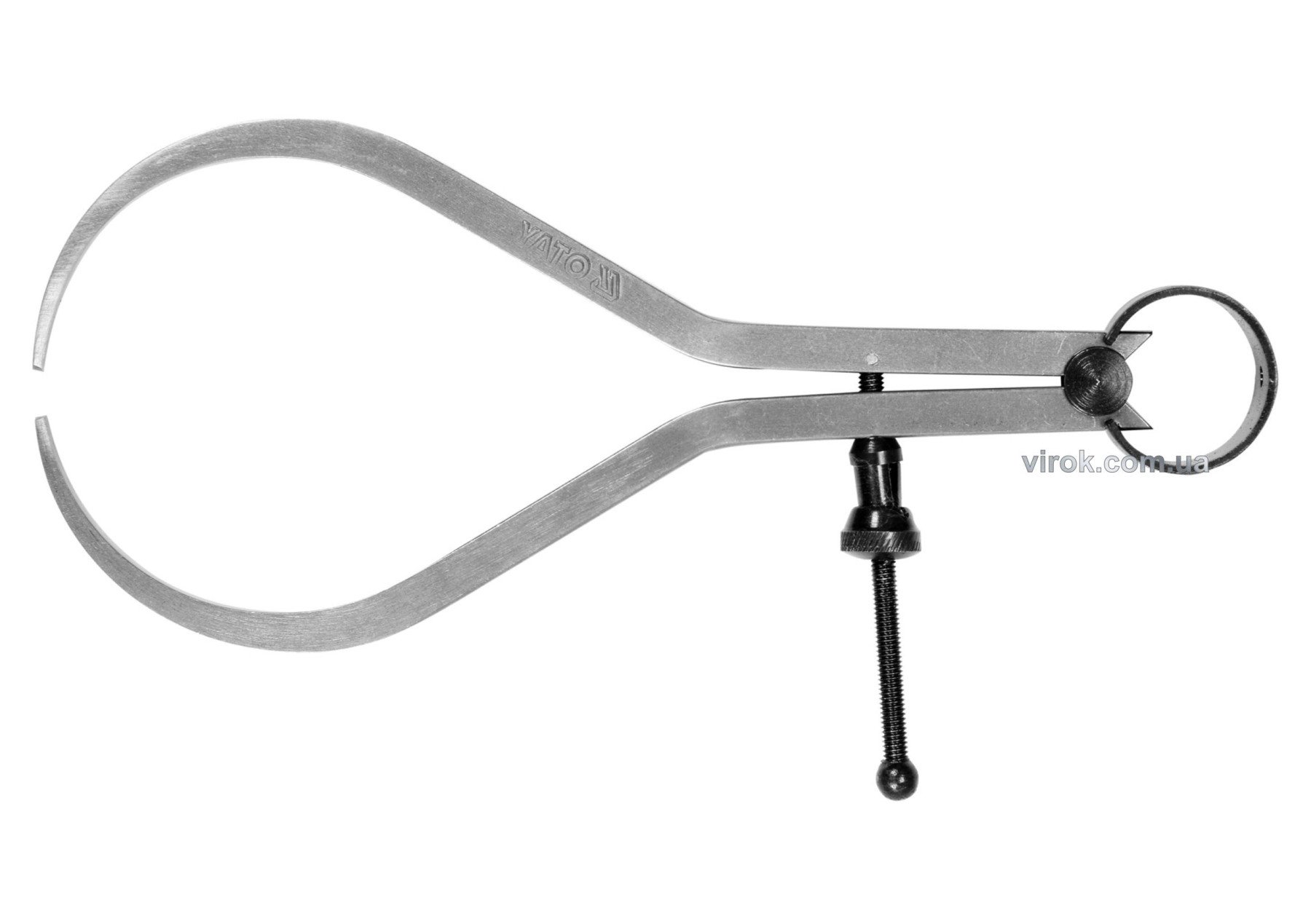 YATO Кронциркуль для зовнішніх вимірів YATO : l= 150 мм, з гвинтовим фіксатор і на пружині  | YT-721