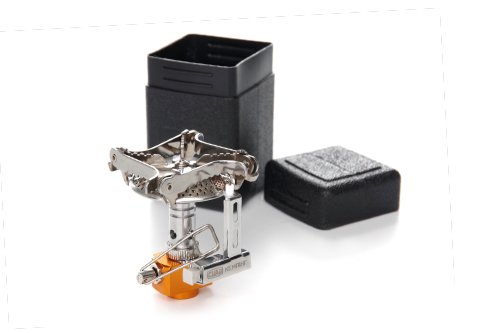 Портативная газовая горелка для кемпинга Мини складная с пьезоподжигом 70*58*81мм СИЛА