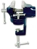 GROZ Мини-тиски, 50 мм для хобби на возвратной основе со встроенным зажимом к столу TBV/RC/50