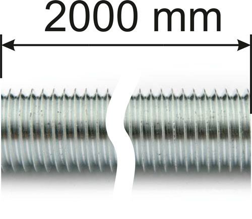 Стержень с метрической резьбой 24х2000