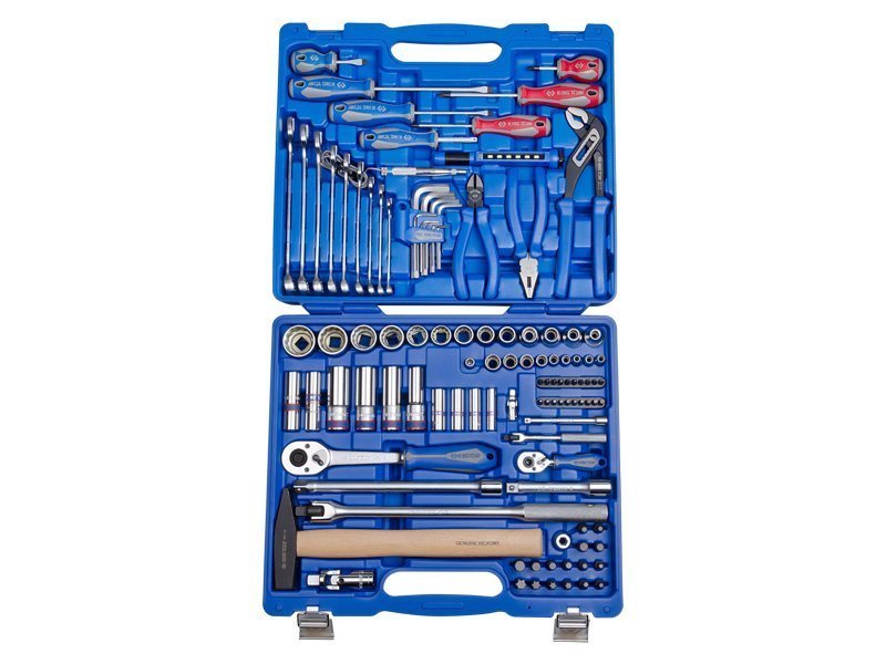 KING TONY Набор инструментов универсальный 110 ед. 1/2"+1/4" 12-ти гранные | 7010MR