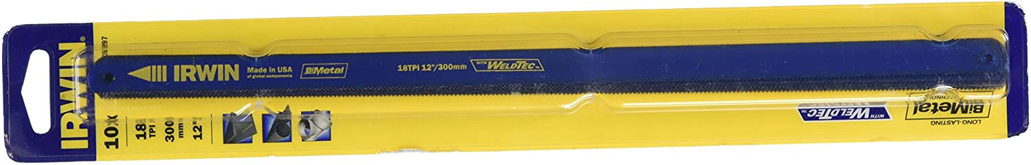 IRWIN Полотно для ножовки по металлу WeldTec 24T 300мм 10шт, | 10505898