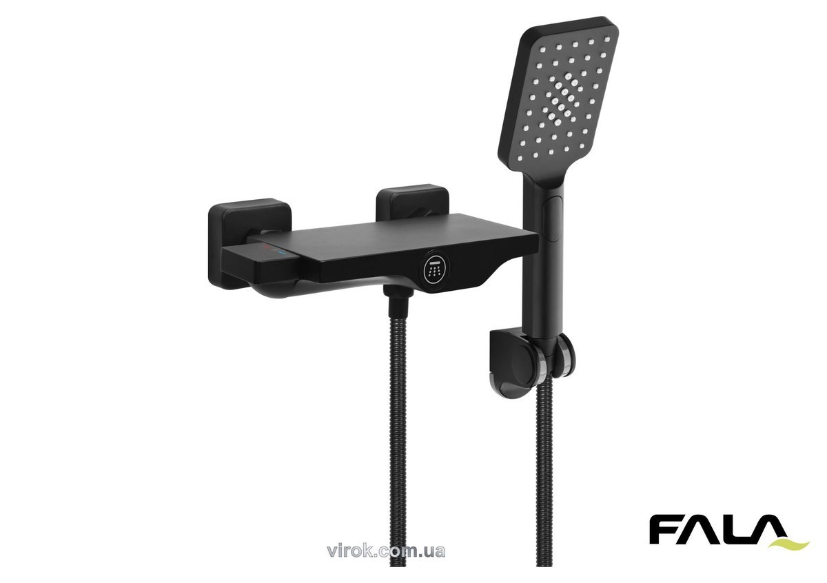 FALA Змішувач душовий для ванної "NOIR 2" латунний корпус  | 75887