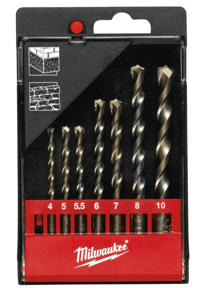 MILWAUKEE Набір свердл по бетону (8шт) | 4932480158