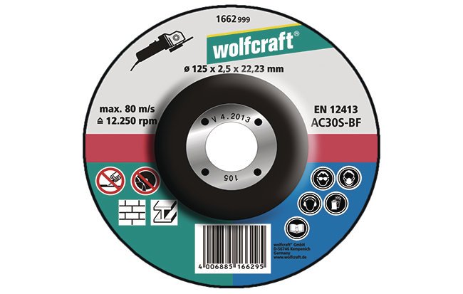 Wolfcraft универсальный отрезной диск Ø 115 x 2,5 x 22,2 // 1660999