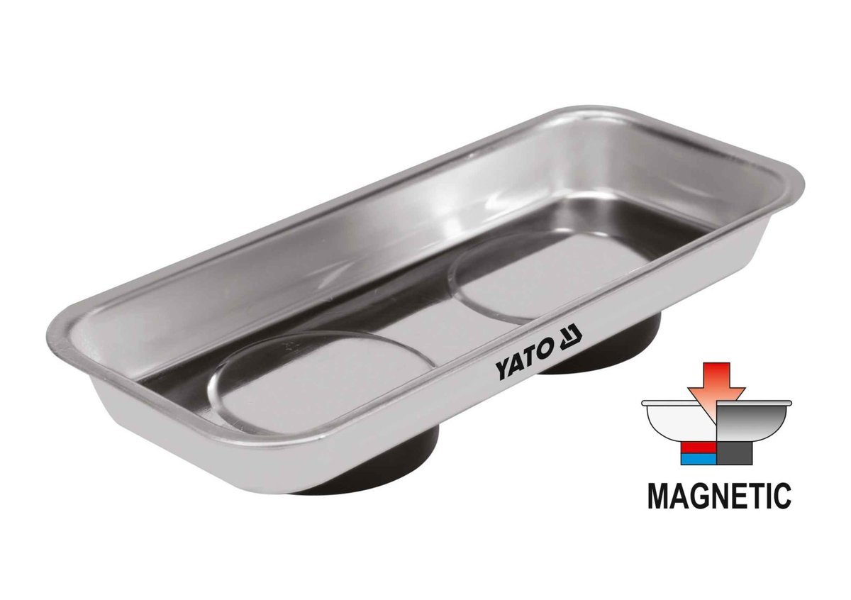 YATO Посудина прямокутна з магнітним дном YATO : з нержавіючої сталі, 152 х 68 х 16 мм  | YT-08312