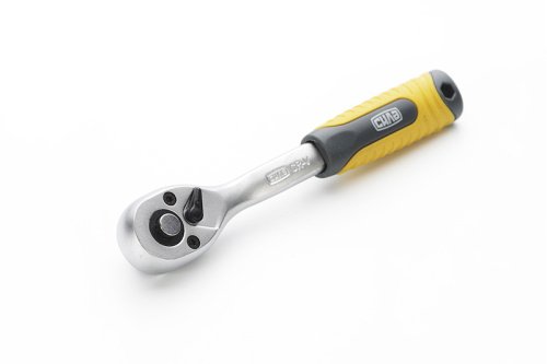 Ключ-трещотка CrV 1/4 72T (с изогнутой ручкой) Профи СИЛА