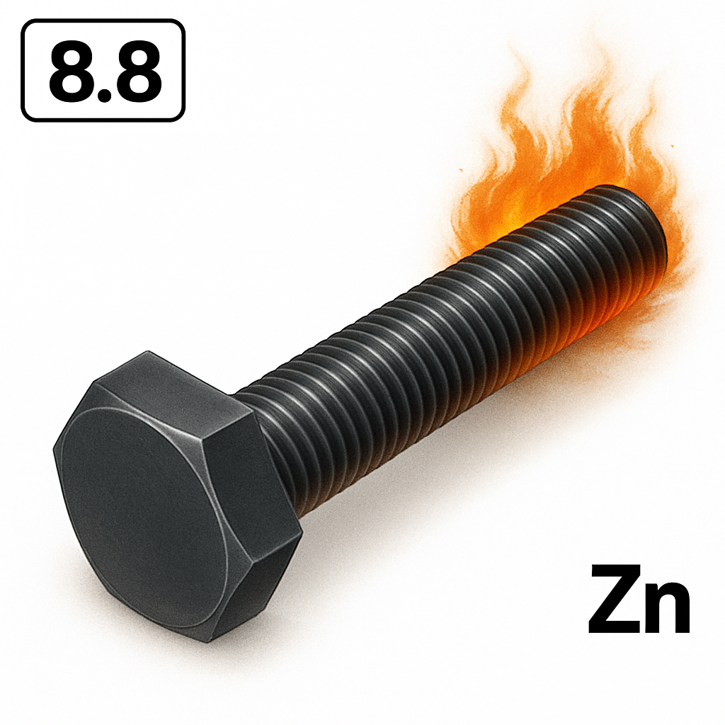 Болт DIN 933 M30x120 8,8 цинк гарячий