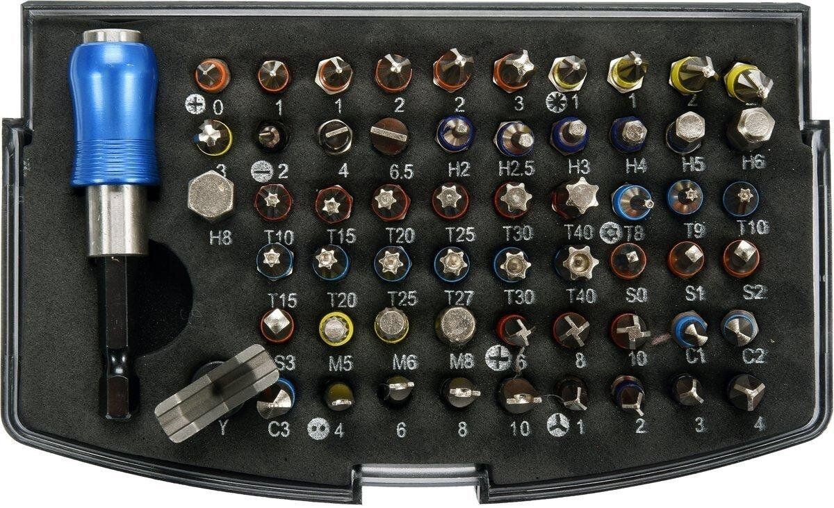 YATO Набір насадок викруткових YATO з тримачем : 1/4", 59 шт.  | YT-04624