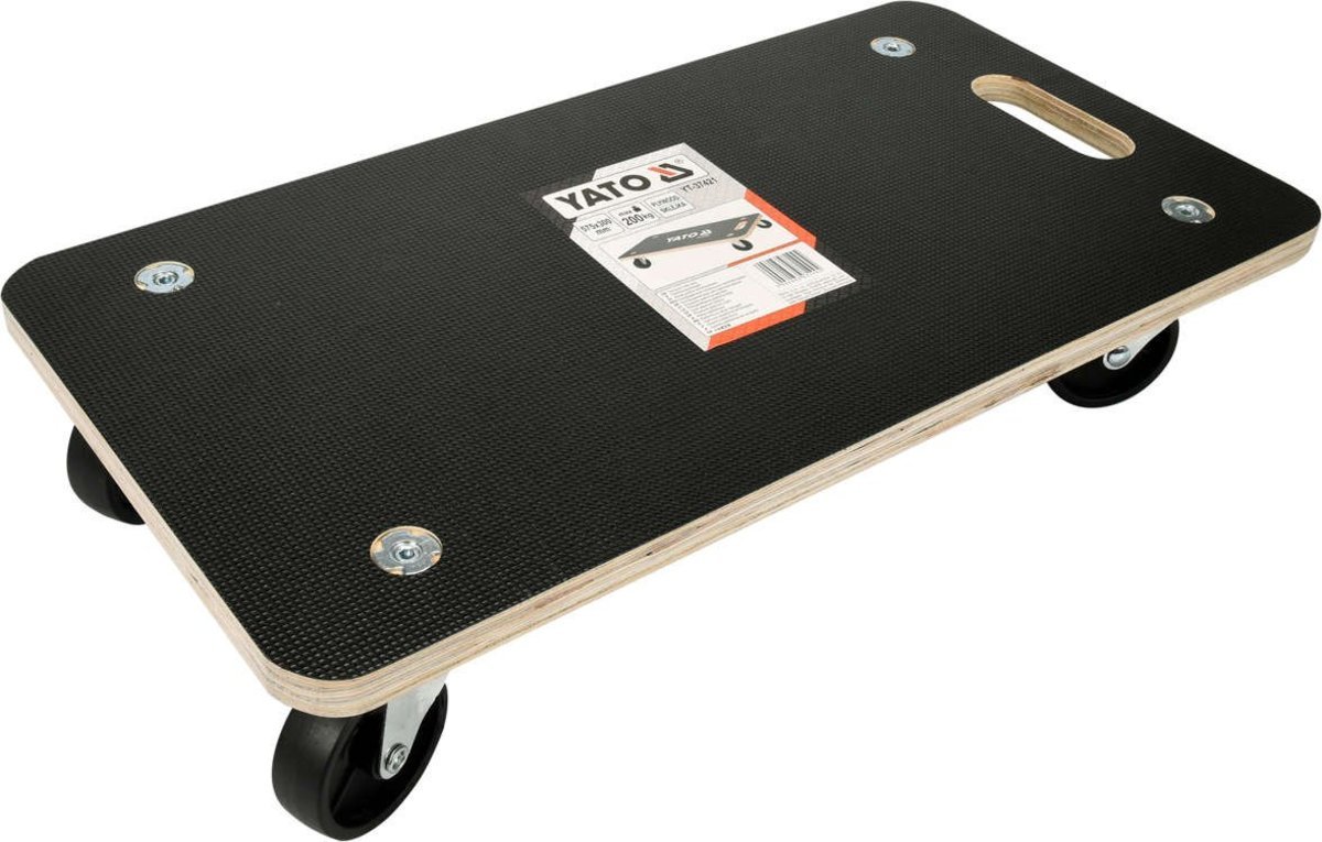 YATO Візок-платформа YATO 575х 300х 18 мм на 4 колесах Ø= 75 мм, навантаж.- 200 кг, h= 110 мм  | YT-
