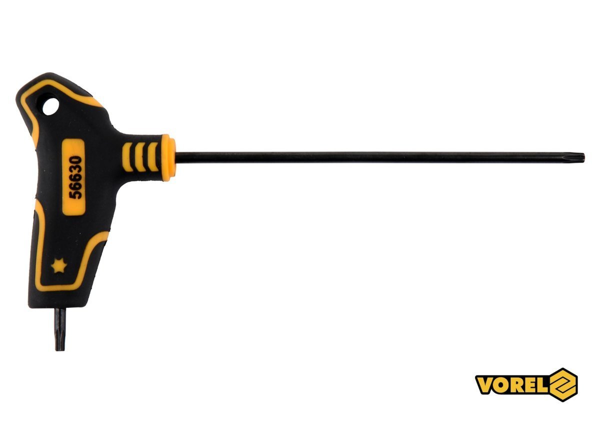 VOREL Ключ TORX : тип "Т", Т10 x 100 x 69 мм, Cr-V 6150  | 56630