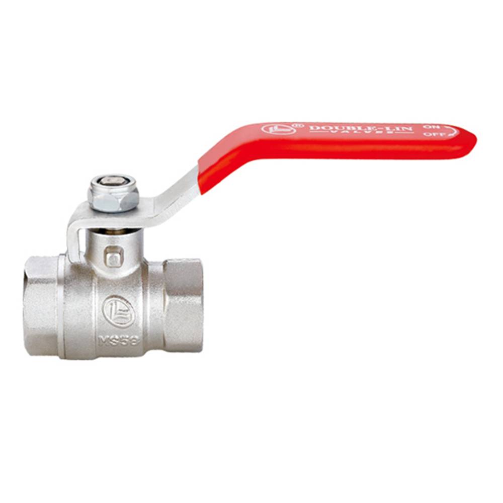 Кран латунний шаровий Base 1/2 різьба В/В ручка Double-lin | 78-063