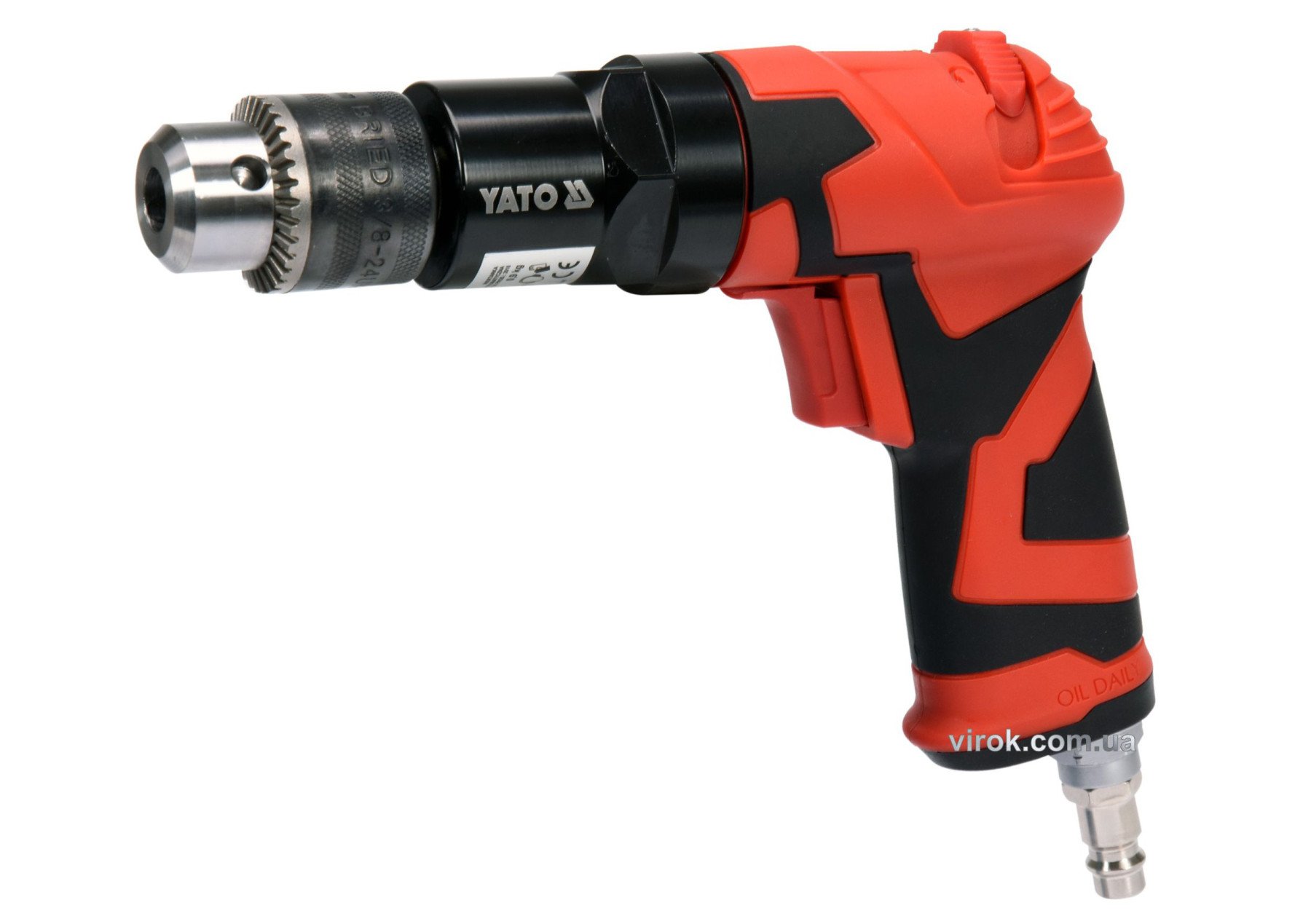 YATO Дриль пневматичний YATO з цангою для свердл Ø≤1мм; роб. тиск- 6,3Bar з подачою повітря-113 л/хв