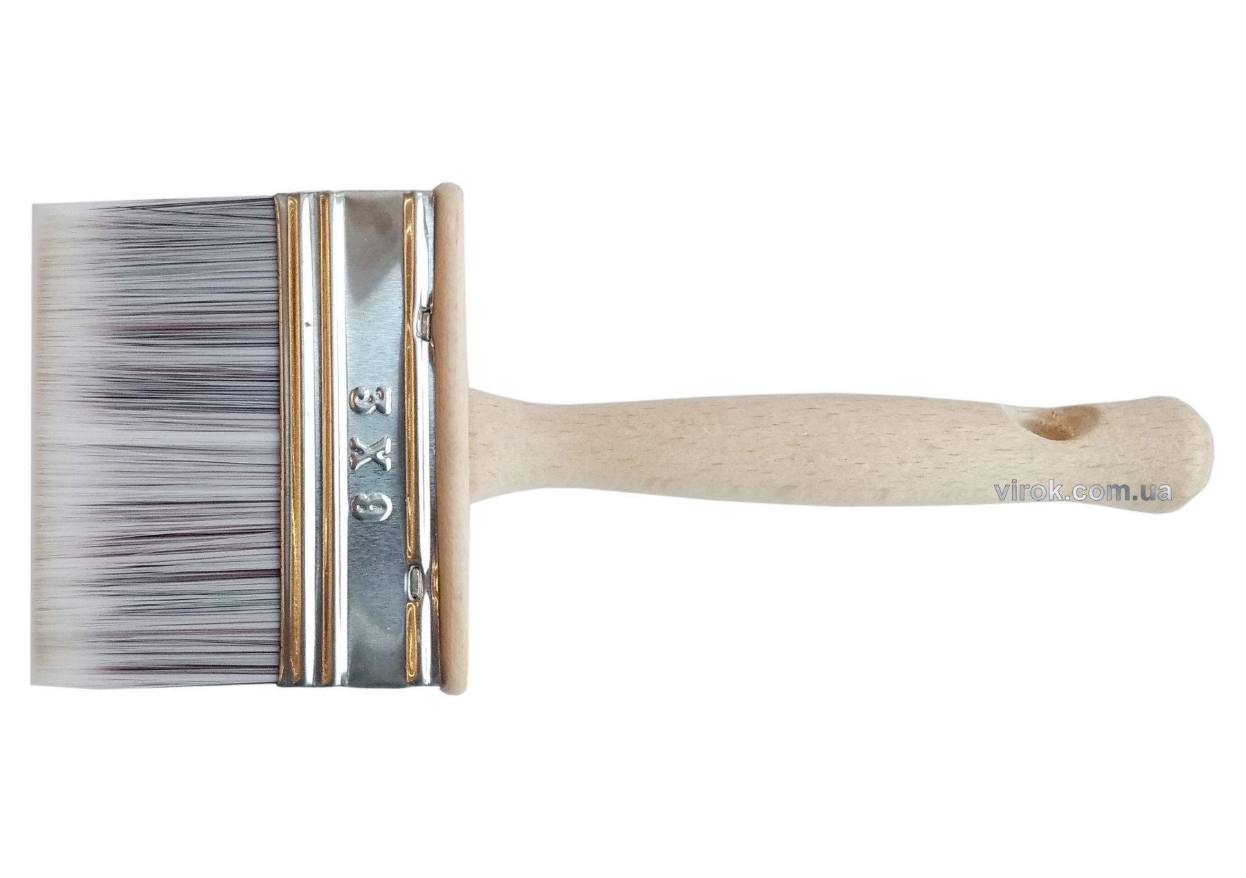 VIROK Пензель-макловиця малярний воскований SUPER PROFI. b= 90 мм, h= 30 мм три види щетини | 19V702