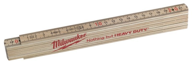 MILWAUKEE Метр складаний , тонкий дерев'яний, 2м | 4932459303