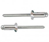 Заклепка комбинированная алюминий/сталь, потайная головка DIN7337 3,2х10