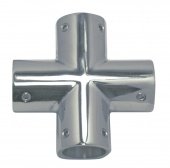 Соединитель труб крестообразный нержавеющий // M 8387