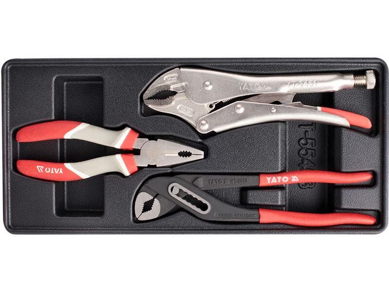 YATO Вклад до інструментальної шафи YATO : плоскогубці, кліщі. 3 Шт.  | YT-55463