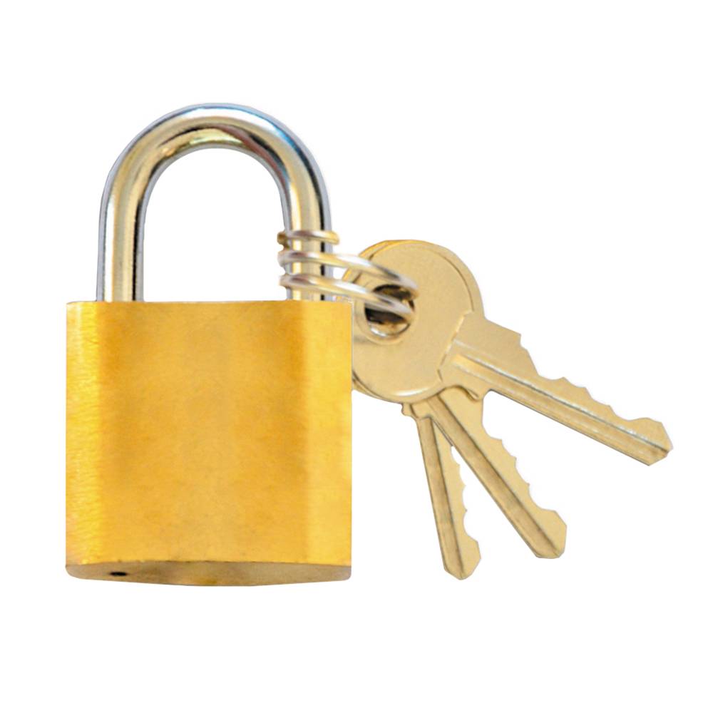 Замок навісний латунний з посиленою дужкою, 32мм Technics | 70-040