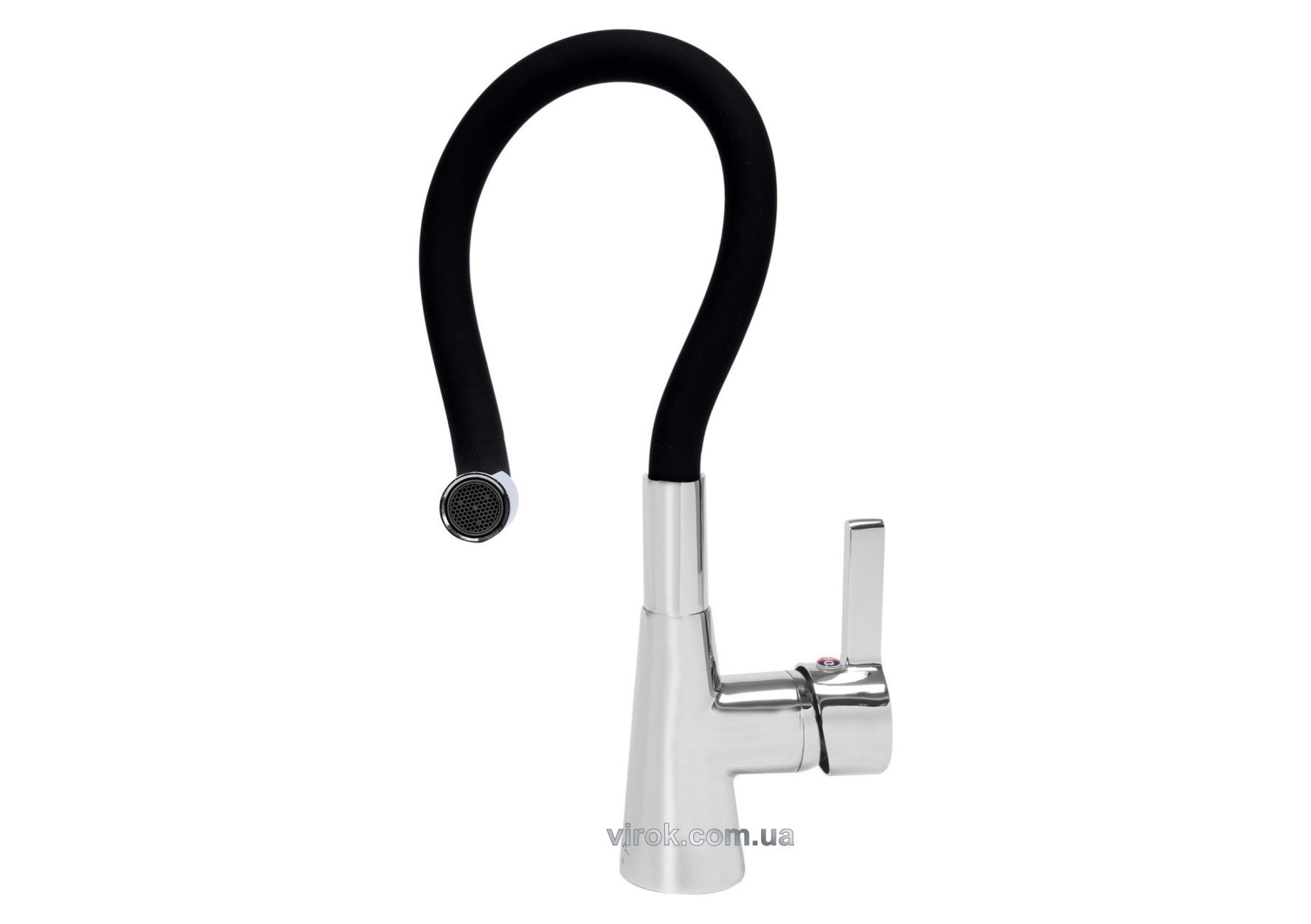 FALA Змішувач води "FLEXIBLE" для раковини з гнучкою чорною лійкою  | 75705