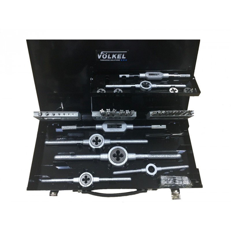 VÖLKEL Набір мітчиків та плашок M 3-M12 35 од. HSSG DRILBOX 49107