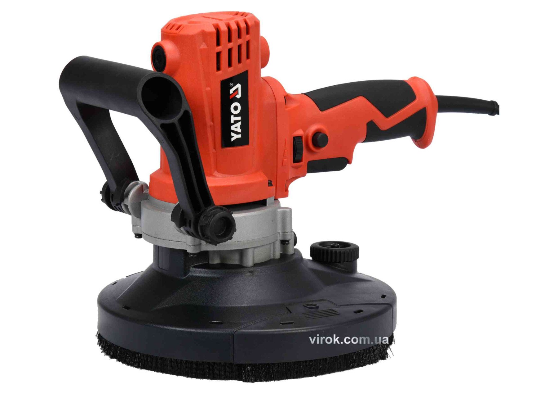 YATO Шліфмашина YATO для штукатурки, бетону та металу з пилозбірником, P=1300 Вт, платформа Ø=180 мм