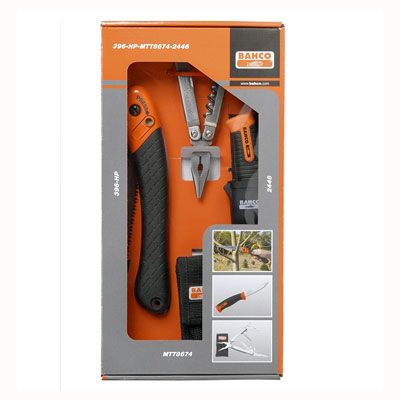 BAHCO набор 396-HP-MTT8674-2446 Ножовка складная + Мультитул + нож