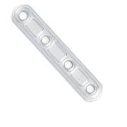 Нержавеющая облегченная планка на 4 отверстия, толщина 2,3 мм, M 8075