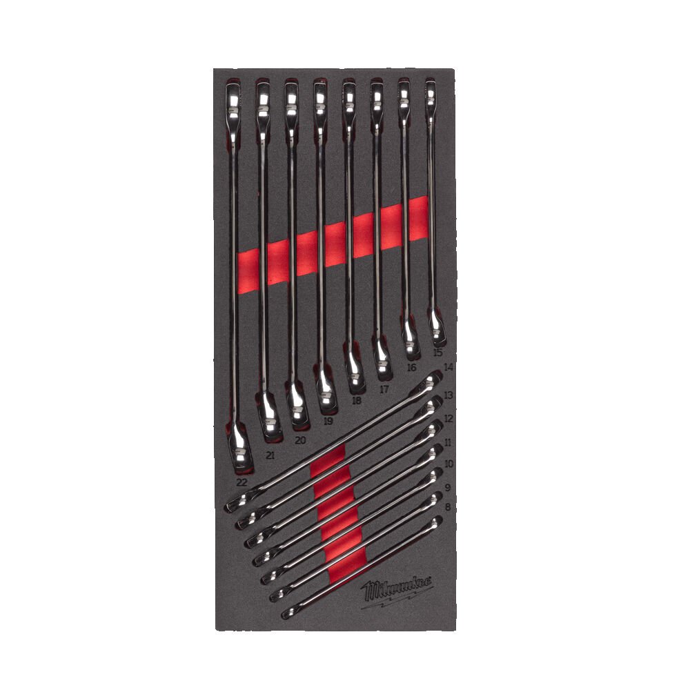 MILWAUKEE Ложемент з метричними ключами рожково-накидними MAX BITE (15шт.) | 4932479827