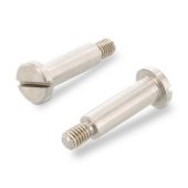 DIN 923 Винт нержавеющий ступенчатый с плоской головкой и прямым шлицем