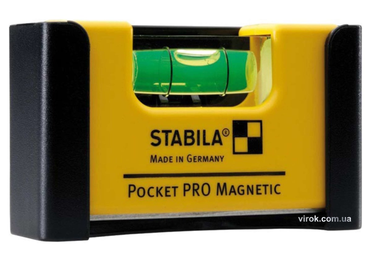 STABILA Рівень - міні Pocket PRO Magnetic магнітний : 7 х 2 х 4 см | 17768