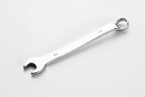 Ключ рожково - накидной глубокий CrV 11мм СИЛА