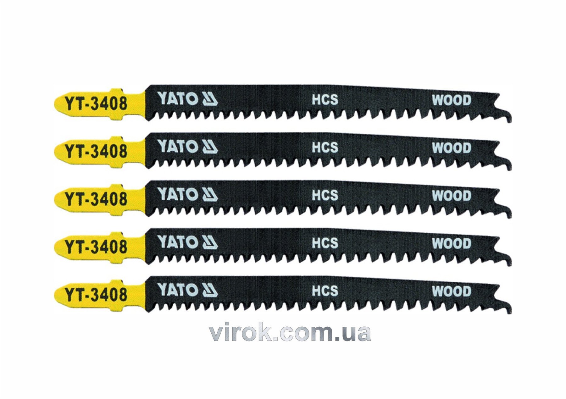 YATO Полотно для електролобзика(дерево) YATO : 13TPI, L= 115 мм. Уп. 5 Шт.  | YT-3408