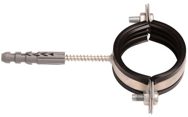 Хомут с привареным шурупом 6 х 50 48-52, 1 1/2"