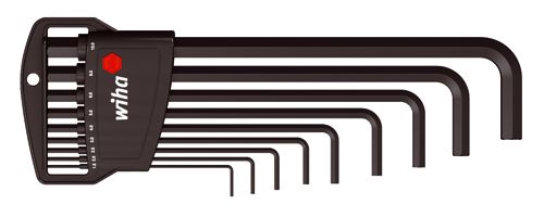 Wiha W06386 Набор шестигранных ключей долгих 9 шт (1,5 2, 2,5 3, 4 5, 6 8, 10)