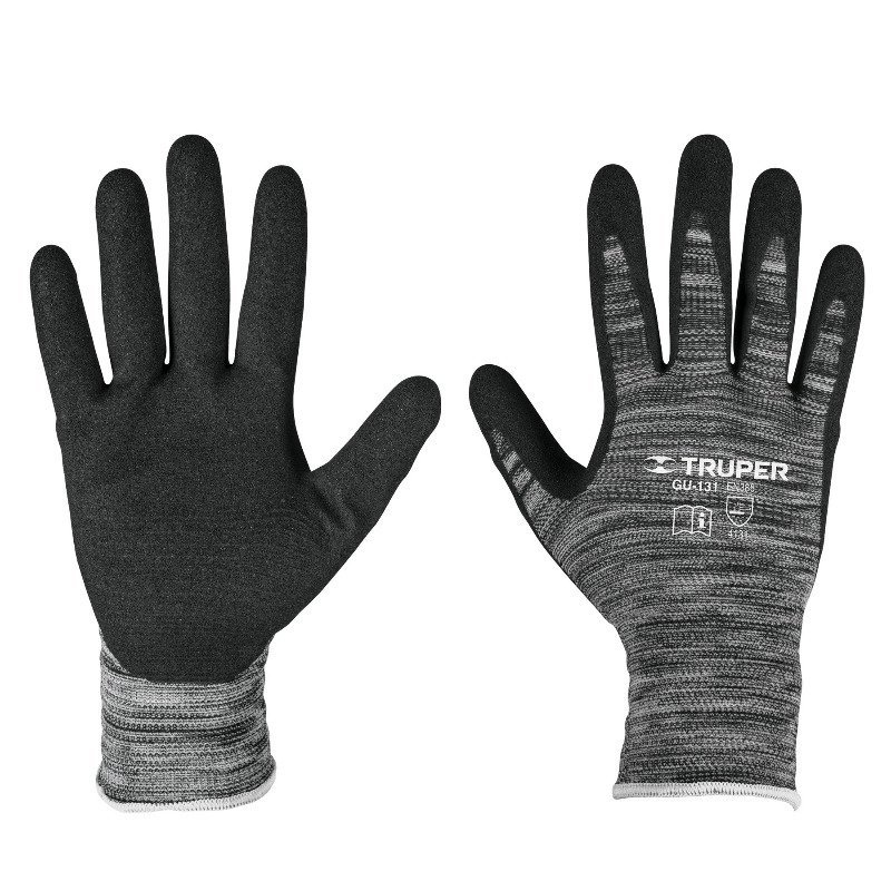 TRUPER Рукавички нейлон, нітрилове покриття, L  // GU-133