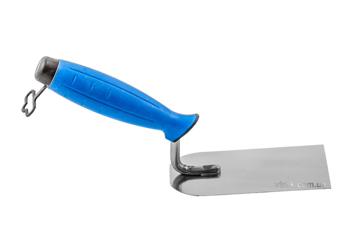 VIROK Кельма штукатурна з нержавійки PROFI , двокомпонентна ручка, 50 мм | 14V305