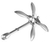 Складной нержавеющий якорь-кошка для лодок