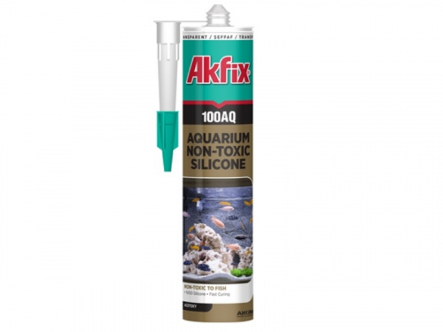 Силикон аквариумный 100AQ 280мл / 340гр черный Akfix