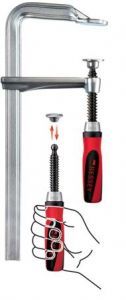BESSEY Струбцина GZ 300х120 мм, усилие до 5500 Н, цельнометаллическая, двухкомпонентная ручка.
